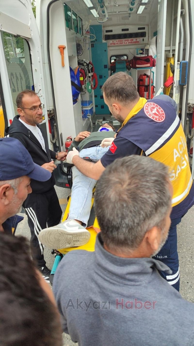Ada Caddesinde kaza 1 yaralı
