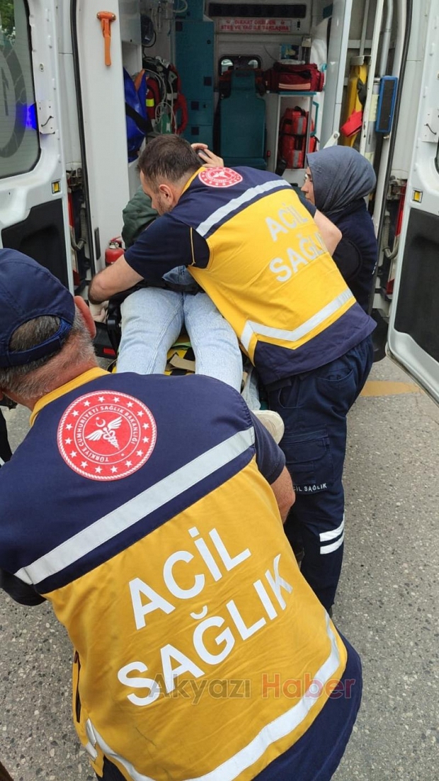 Ada Caddesinde kaza 1 yaralı