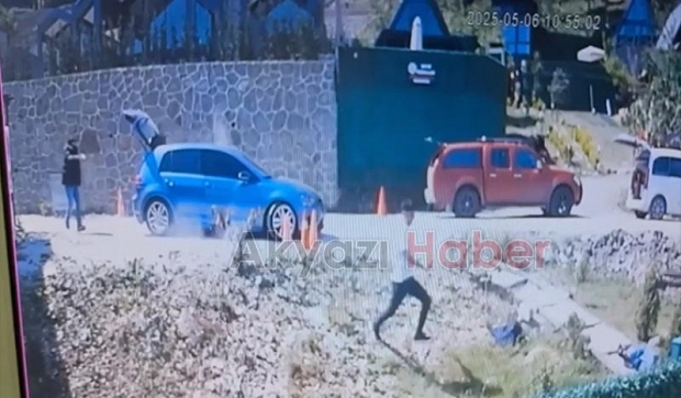 Bungalovda maskeli saldırganların kurşun yağdırdığı anlar kamerada