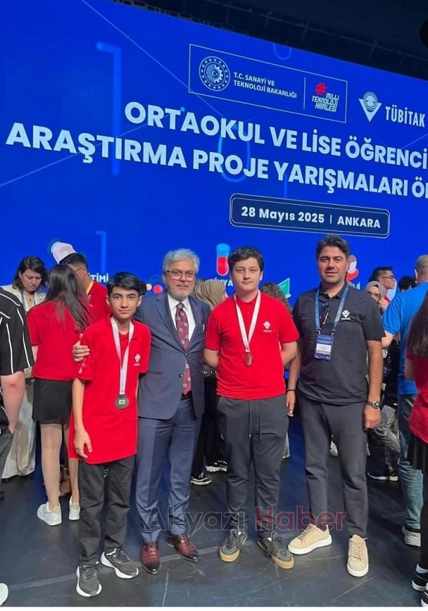 TÜBİTAK Yarışması'nda Türkiye ikincisi oldular