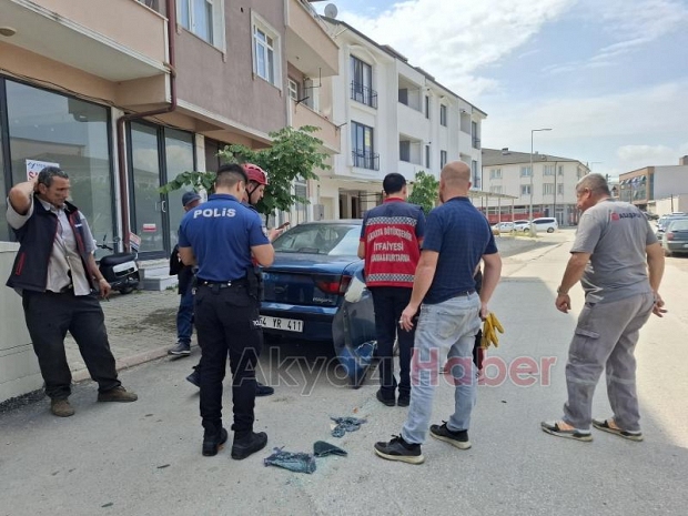 Kontrolden çıkan kamyonet park halindeki araçlara çarptı