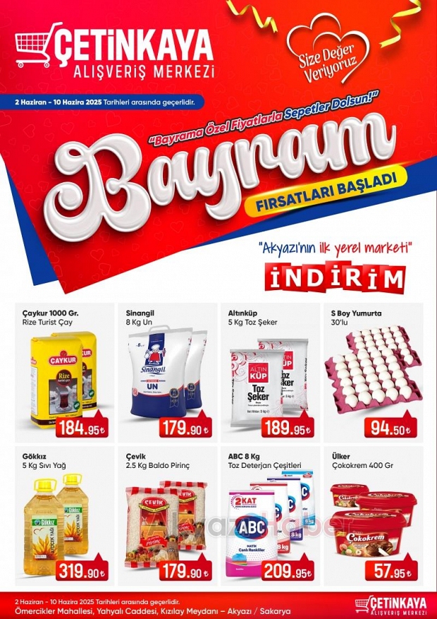 Bayram Bereketi Çetinkaya’da