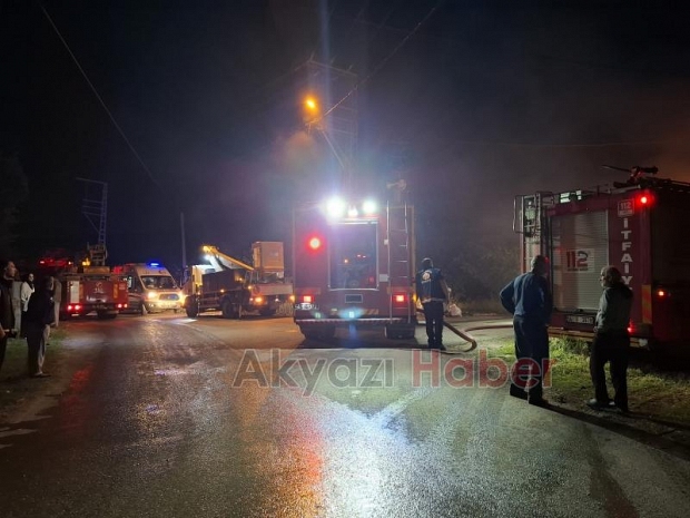 Ahırda yangın, 16 büyükbaş kurbanlık telef oldu
