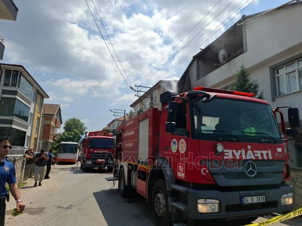 Bina yangını korkuttu