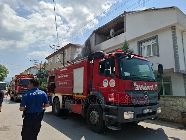 Bina yangını korkuttu