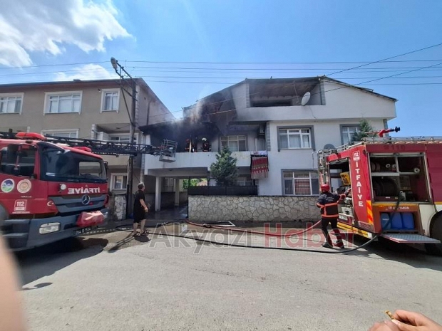 Bina yangını korkuttu