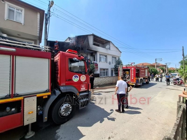 Bina yangını korkuttu