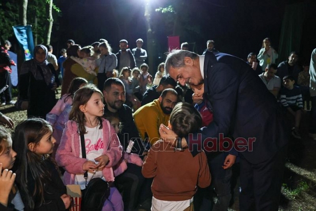 Kamp ateşini Başkan Yusuf Alemdar yaktı
