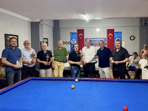 Ak Belde Geleneksel  4 Top Bilardo Turnuvası 'nda kazananlar belli oldu