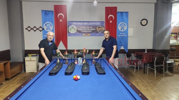 Ak Belde Geleneksel  4 Top Bilardo Turnuvası 'nda kazananlar belli oldu