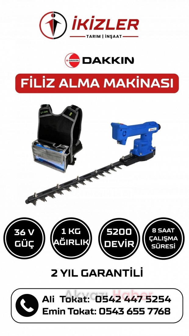 İkizler Tarım İnşaat’tan Yepyeni Teknoloji: Dakkin Filiz Alma Makinası!