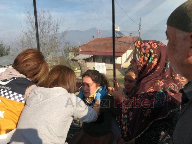 50 metrelik uçurumdan fındıklığa düştü