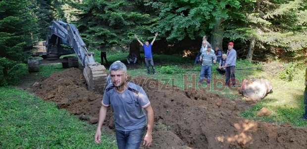 Acelle Yaylasının Şebeke Su Hattı Yenilendi