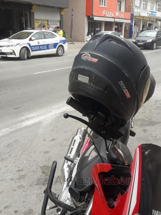 Ada caddesinde Motosiklet Kazası