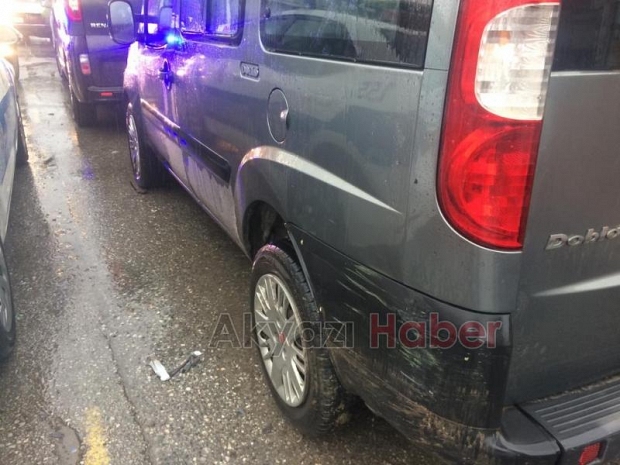 Ada Caddesinde Trafik Kazası