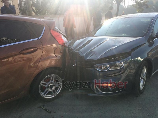 Ada Caddesinde Trafik Kazası