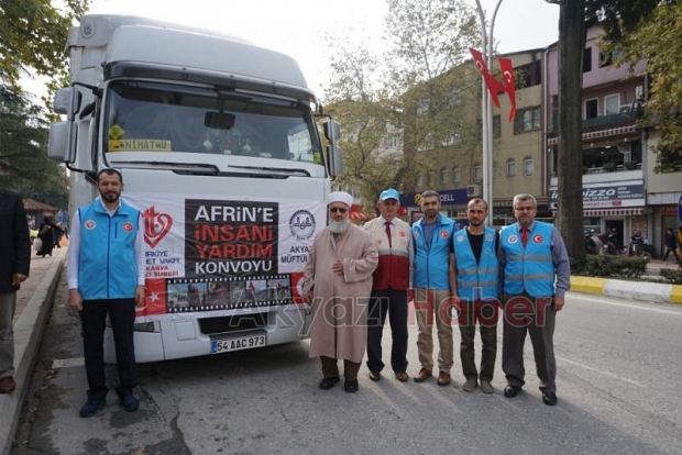 AFRiNE iNSANi YARDIM KONVOYU GÖNDERiLDi