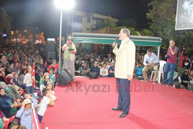 Akyazı'da 9. Gece Recep Yıldırım Akyazılılara Konuştu