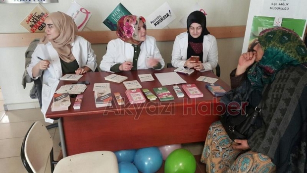 Akyazı'da ücretsiz kanser taraması yapıldı