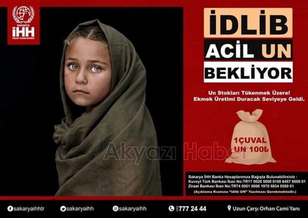 Akyazı İHH Acil un kampanyası başlattı
