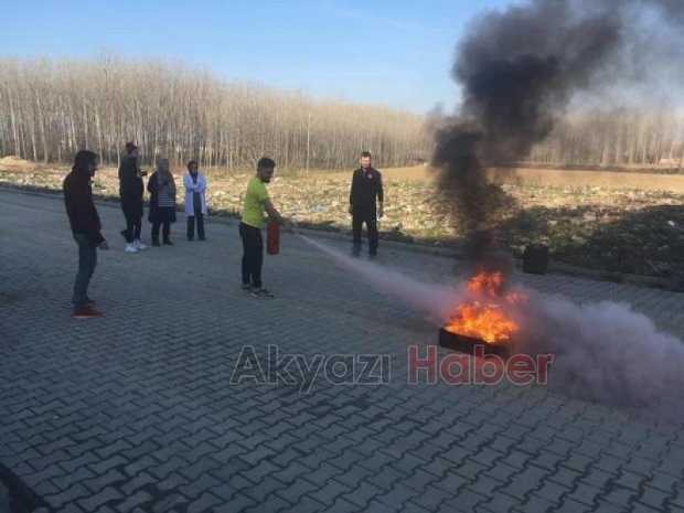 Akyazı KYK da yangın tatbikatı