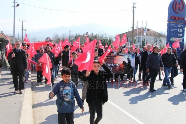 Akyazı şehitlerimiz için tek yürek oldu