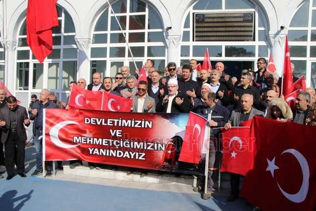 Akyazı şehitlerimiz için tek yürek oldu