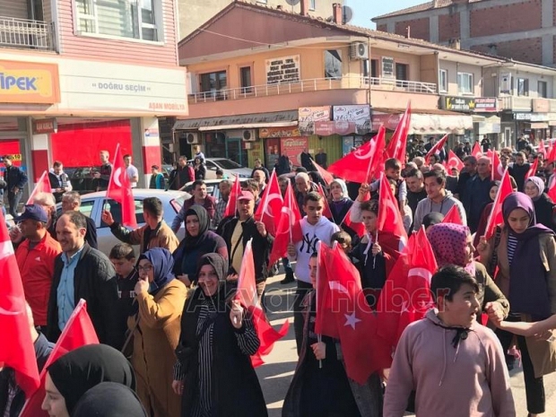 Akyazı şehitlerimiz için tek yürek oldu