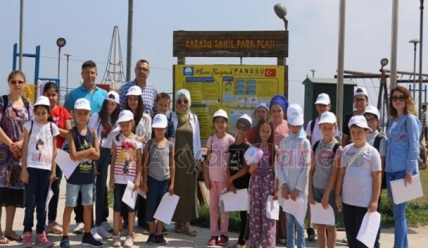 Akyazı SGM öğrencileri Karasu sahilini gezdi