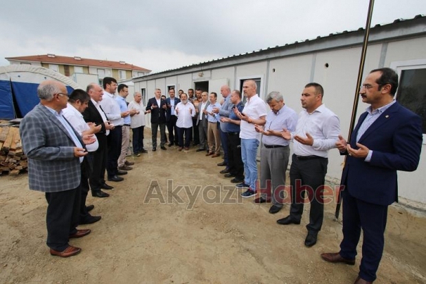 Akyazı TSO TOBB ortaokulu temeli törenle atıldı