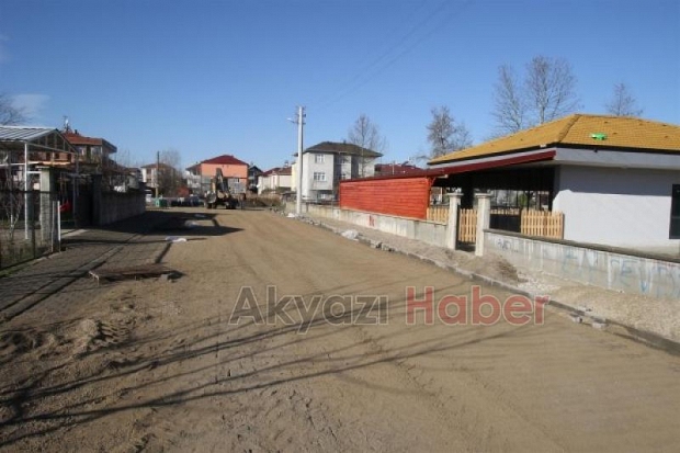 AKYAZI YENİ MAHALLE DE ÇALIŞMALAR HIZLANDI