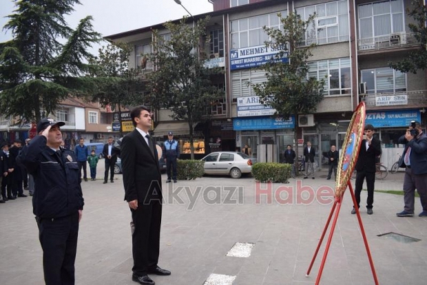 Akyazıda 10 Kasım Atatürkü Anma Töreni