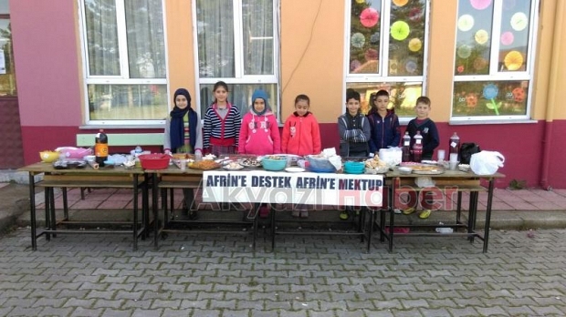 AKYAZI’DA AFRİN’E DESTEK, AFRİN’E MEKTUP  PROJESİ