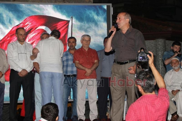 AKYAZIDA DEMOKRASİ VE MİLLİ İRADE NÖBETİNE BÜYÜK İLGİ