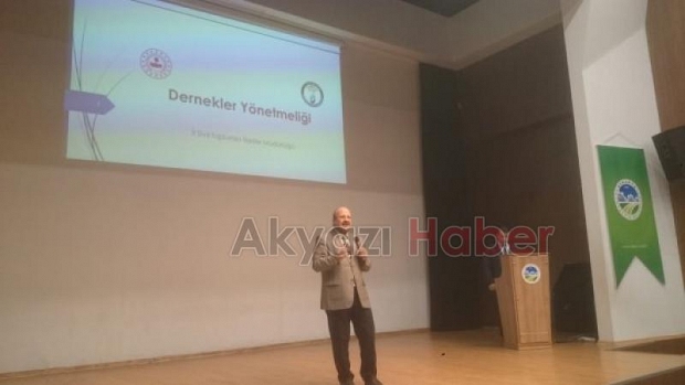 Akyazıda dernek yöneticilerine Mevzuat eğitimi verildi