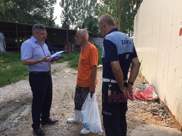 AKYAZIDA KURBAN KESİM YERLERİ DENETİMDE