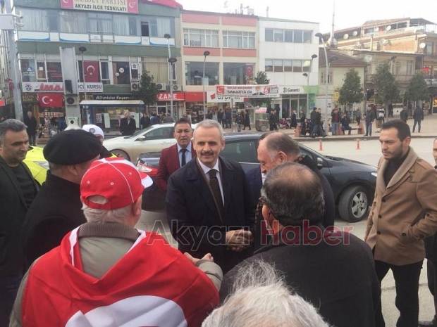   Akyazı’da Mehmetçiğe Destek Yürüyüşü Düzenlendi