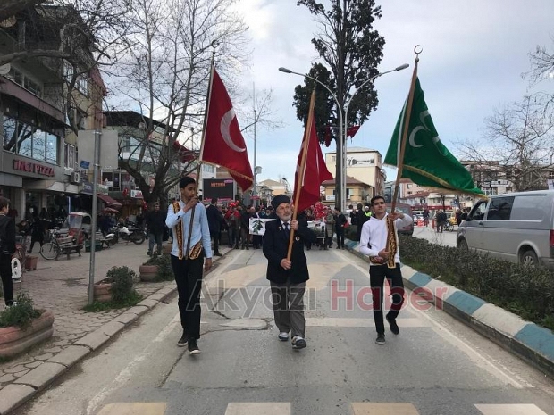   Akyazı’da Mehmetçiğe Destek Yürüyüşü Düzenlendi