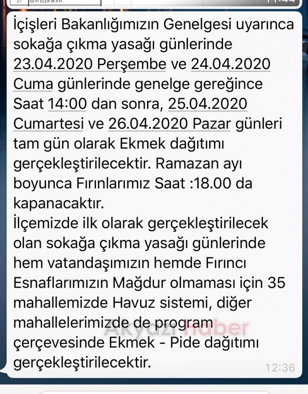 Akyazıda Ramazan Pidesi ne kadar