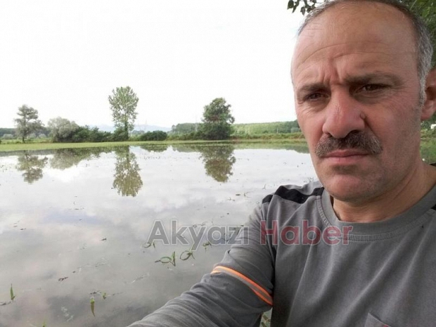 Akyazıda Tarım Arazileri Sular Altında Kaldı