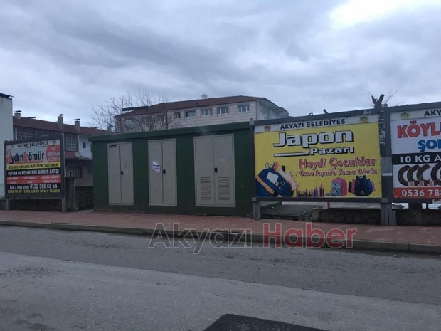 Akyazıda Trafo Yangını