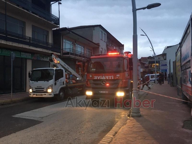 Akyazıda Trafo Yangını