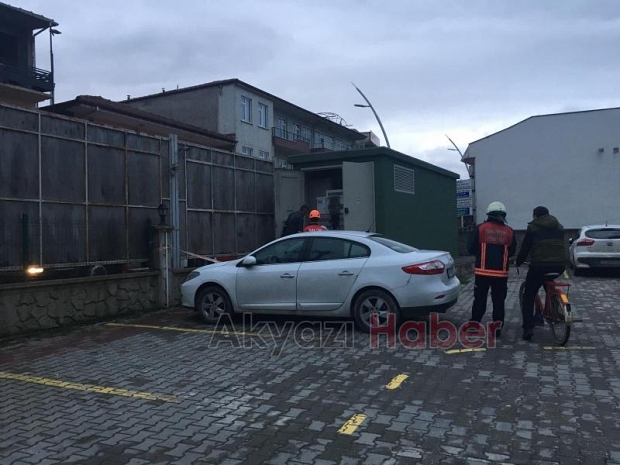 Akyazıda Trafo Yangını