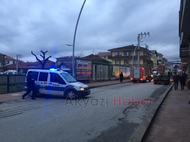 Akyazıda Trafo Yangını