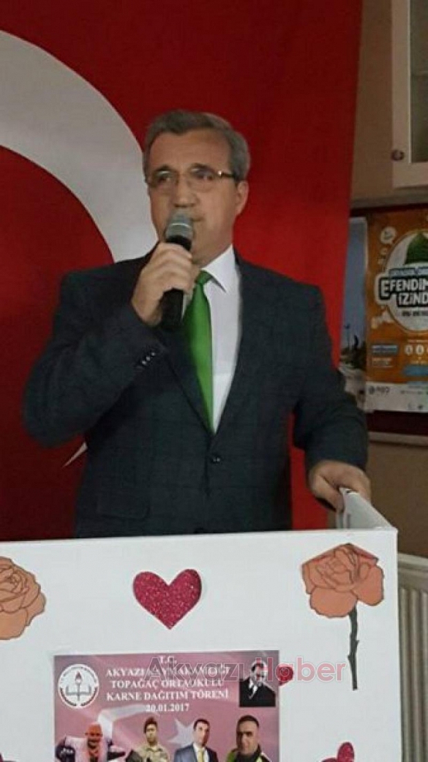 Akyazıda Yarıyıl Tatil Karne Töreni