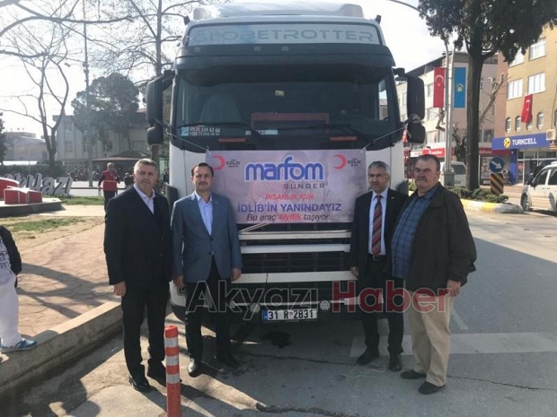 Akyazıdan İdlibe  2 Tır Gönderildi