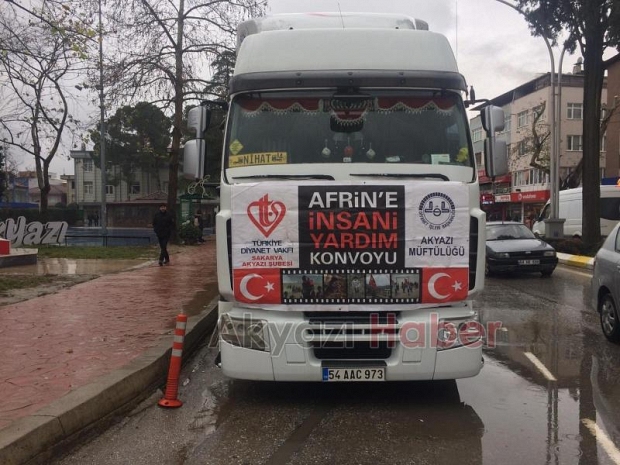 Akyazıdan Suriyeye Yardım TIRı Yola Çıktı