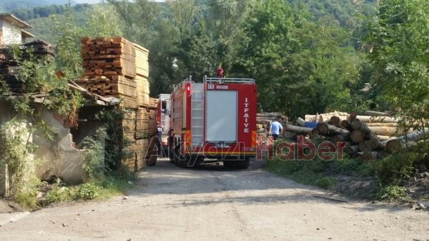Altındere Mahallesinde Atölye Yangını