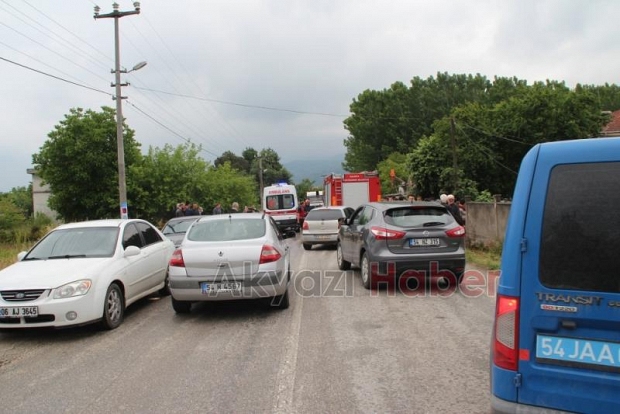 Altındere Yolunda Otomobil Kanala Uçtu