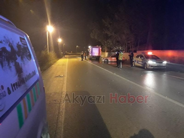 Babasının otomobiliyle kaza yaptı 
